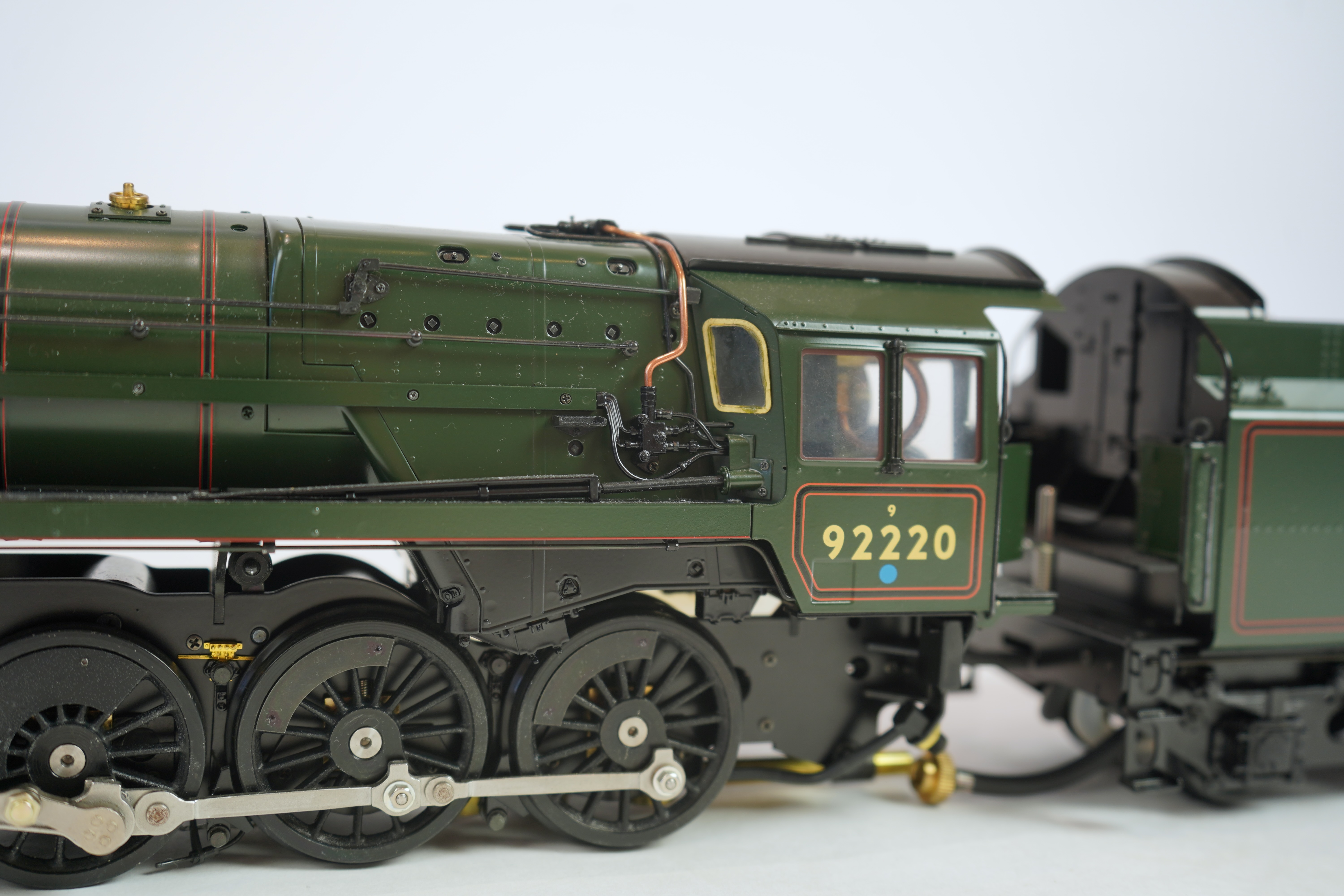 A Gauge One Aster Hobbies live steam BR Class 9F, 2-10-0 tender locomotive, Evening Star 92220, the factory ‘Built Up’ version, spirit fired working two cylinder motion, with assembly instructions, operating instructions